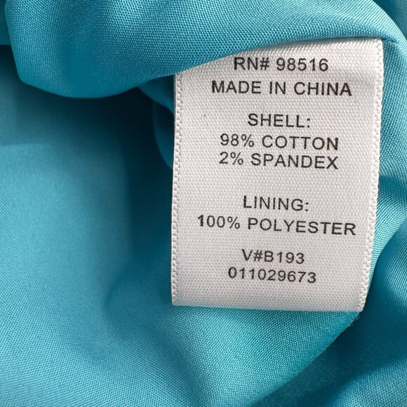 Coldwater Creek Jacket Women‎ 12 Cotton 2 Tone Floral Button Artsy Boho Light - Picture 4 of 8